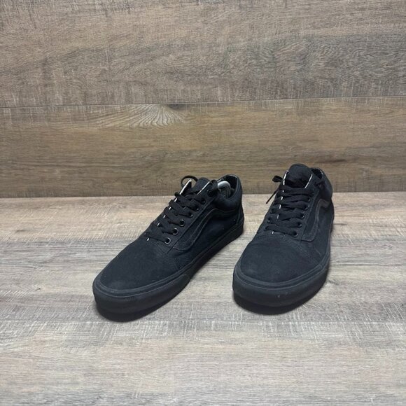 Vans Off The Wall Black Canvas Sneakers Men's Size 11 - Picture 1 of 7